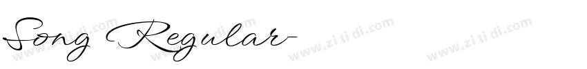 Song Regular字体转换 Song Regular字体转换